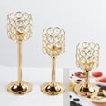 thumbnail image 1 of Candle Holder Sets, Crystal Metal Candle Crystal Beads Sparkling Tealights Candle Tall Votive Candle Decoration Tabletop Wedding Decoration Home Under $10 Valentines's Day Candle Holder, 1 of 5