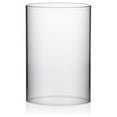 thumbnail image 1 of Candle Holder Sleeve, Wide 5.5", Height 8", Clear Glass Cylinder Candleholder, Chimney Tube, Open Ended Candle Shade, 1 Piece, 1 of 7