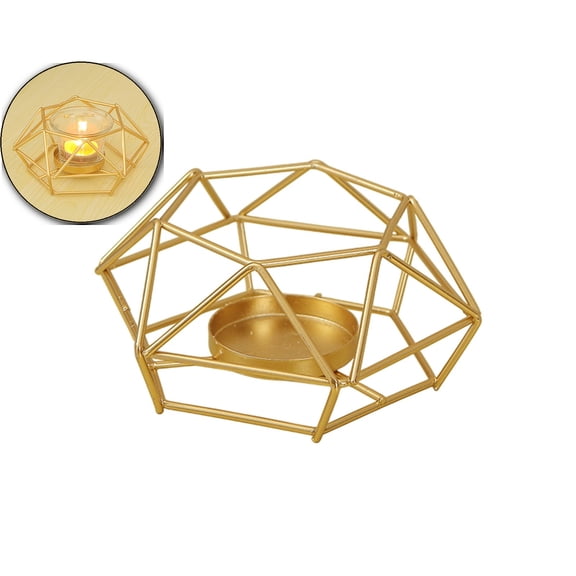 Candle Holder, Tealight Candle Holders, Geometric Hexagon Tea Light Holder Wedding Table Decoration, Votive Candle Holder for Birthday Party Events Home Decor