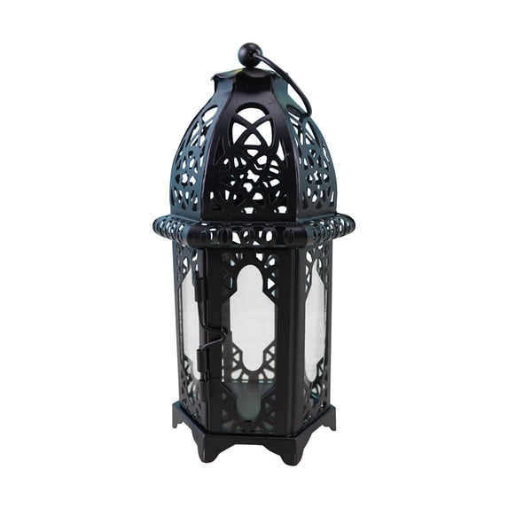 Candle Holder Vintage Hollow Out Lantern Home Decor Moroccan Style Wedding Decor Colored Glass Hanging Decorative Lantern