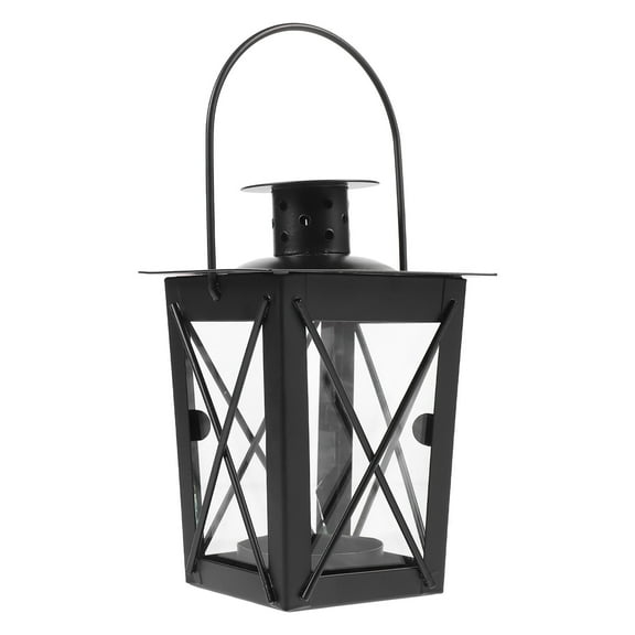 Vintage Wrought Iron Candle Candles Lantern Wedding Decor Black