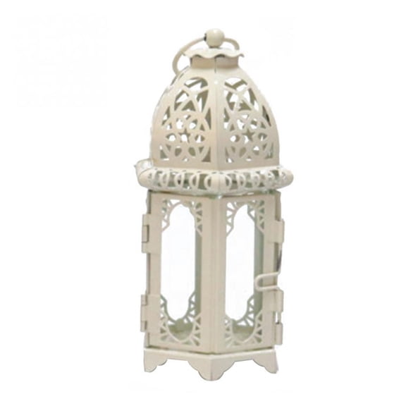 Candle Holder Votive Candle Holder Hanging Lantern Wrought Iron Glass Lantern Candlestick Home Decoration