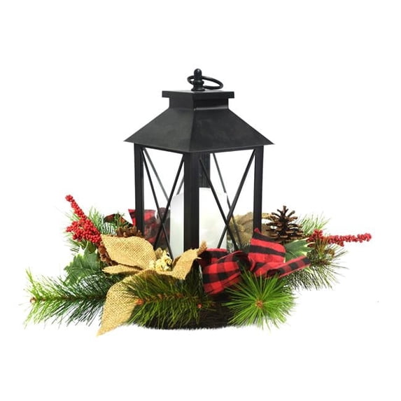 Candle Holder with Wreath
