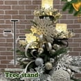 thumbnail image 1 of Candle Holders Christmas Tree Topper Christmas Tree Shelf Holder Black Triple Candelabra Tree Topper For Xmas Suitable For Indoor & Outdoor Xmas Decor Christmas Decorations Candle Tray, 1 of 4