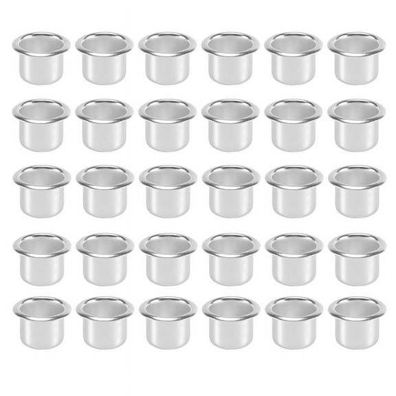 Candle Holders for Taper Candles, Holder, Tea Lights, Insert Table Holder 30Pcs Silver