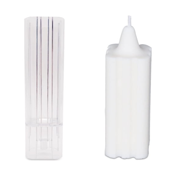 Candle Lab |10.5 cm Tall Candle Mold 8.5cm Wide Cuboid Shape Acrylic Candle Mold