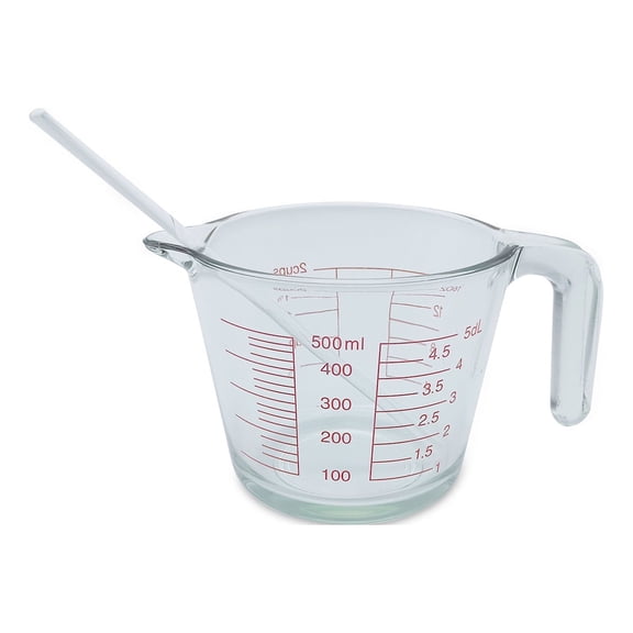 Candle Lab | Measuring Cup Transparent Glass Stick 12" Length Stir Rod with Both Ends Round 8pcs/pk