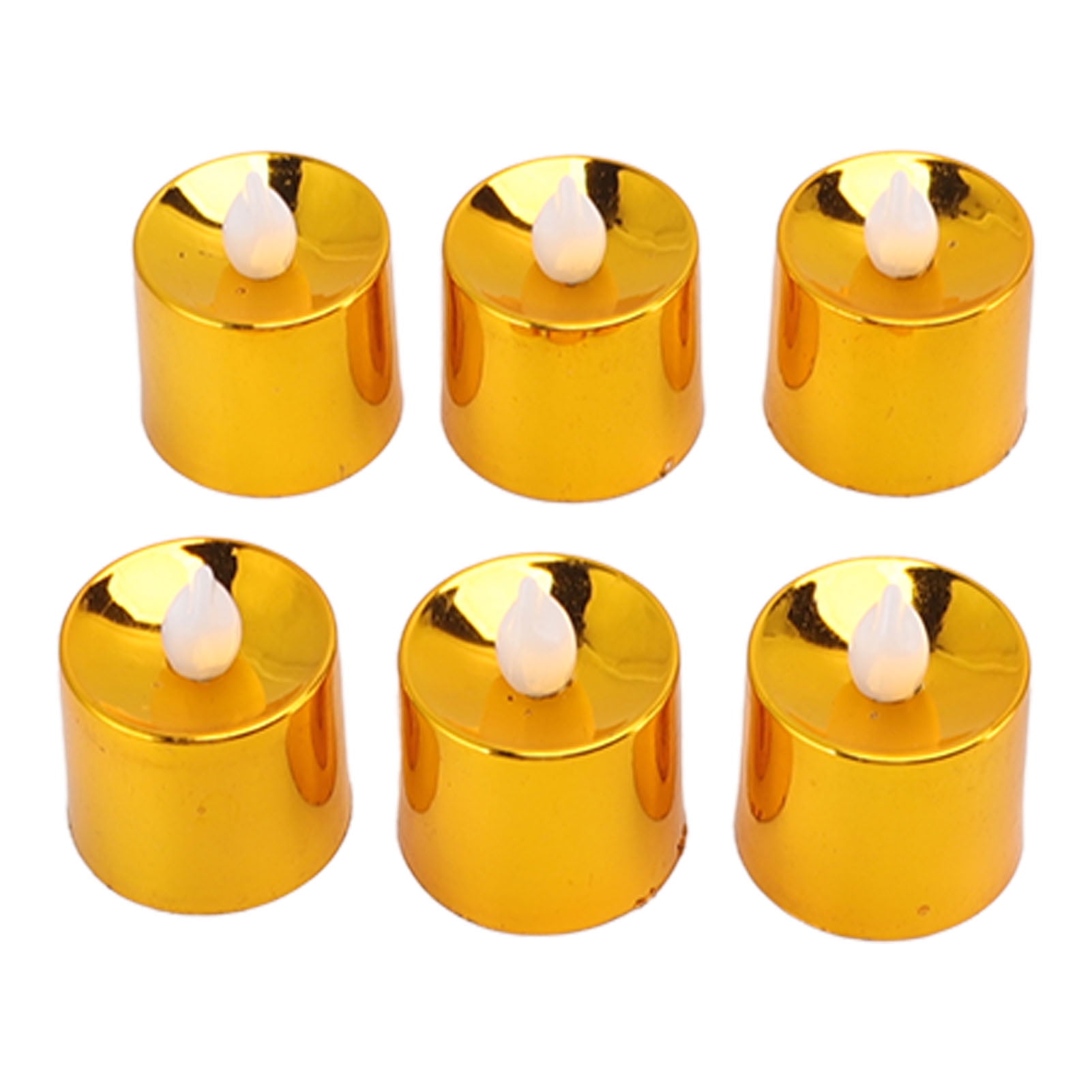 Candle Light, Tea Lights 12 Pcs Electrogilding Golden For Wedding