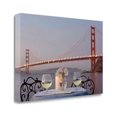 thumbnail image 1 of Candle Lit Night For Two Golden Gate Bridge 1 Giclee Wrap Canvas Wall Art, 1 of 3