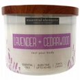 thumbnail image 1 of Essential Elements Lavender & Cedarwood 3-Wick Jar Candle - Soy Wax - Single, 14.75 oz, 1 of 2