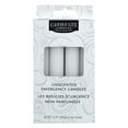 CandleLite Unscented White Emergency Candles, Longlasting, 4 Pack