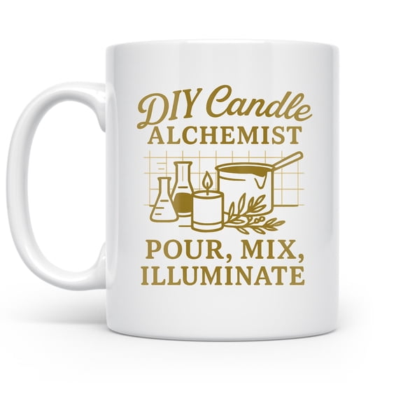 Candle Maker 11 oz Coffee Mug - Cozy for Creative Crafters White Ceramic Gift