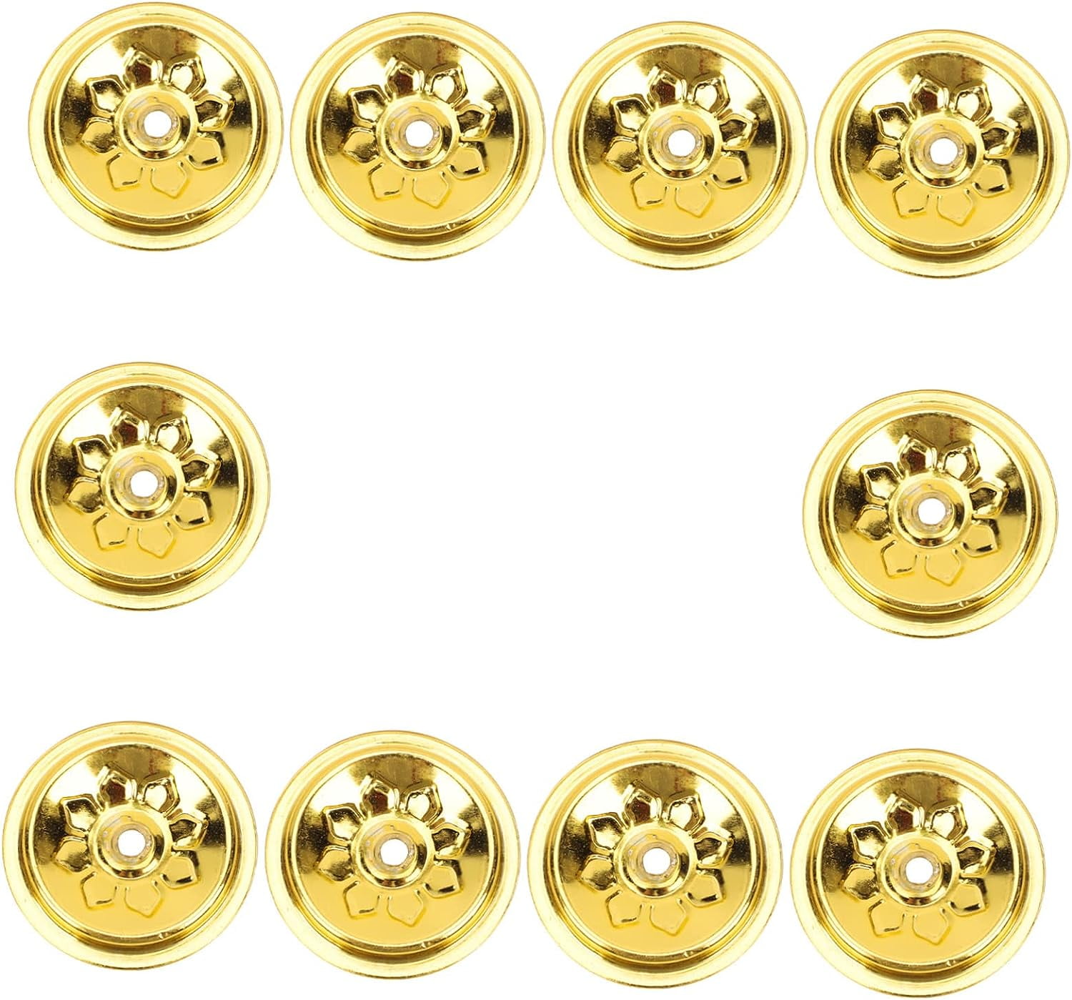 Candle Maker Kit 10pcs Butter Lamp Holder for Buddha Brass Candlestick