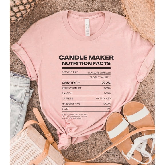 Candle Maker Shirt, Candle Making Shirt, Nutrition Value Shirt, For Candle Maker, Candle Lover Shirt, Candle Making Tshirt TSHIRT All Size S-5XL