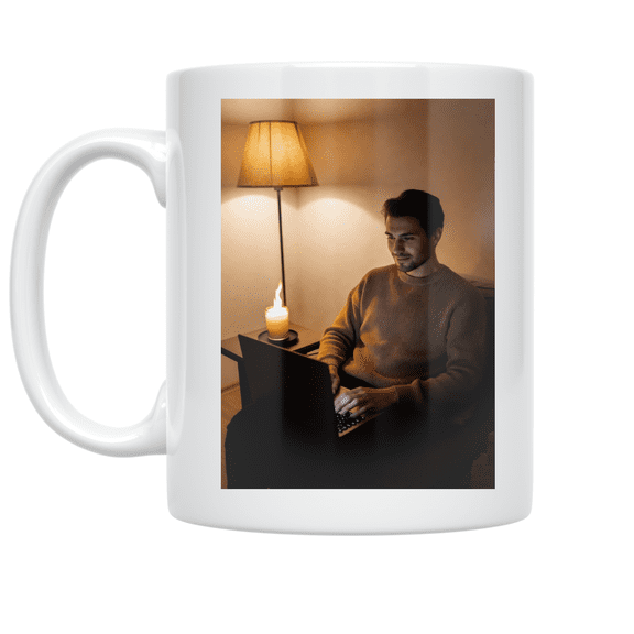 Candle Maker by Day Streaming Binger by Night - Candle Making Enthusiast - 11 oz Ceramic Coffee Mug