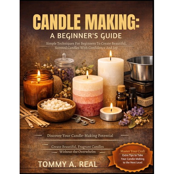 Candle Making: A BEGINNER'S GUIDE: Simple Techniques For Beginners To Create Beautiful, Scented Candles With Confidence , (Paperback)