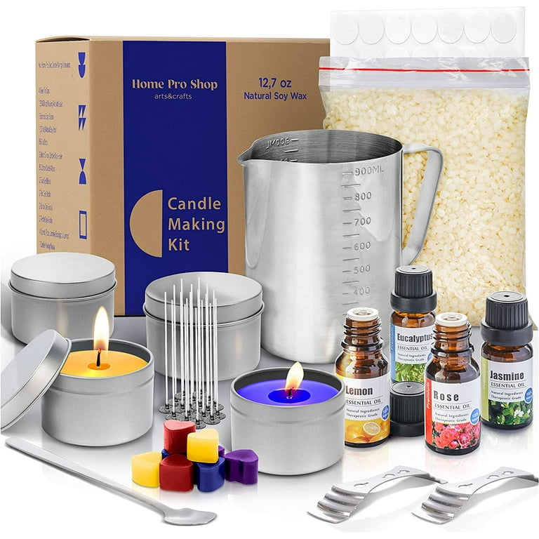 Soy Wax Candle Making Kit Supplies With Wax Melter, Natural Candle Wax For  Candle Making, DIY Art&Crafts Kit for Adults,Beginner, Including 5lbs Soy