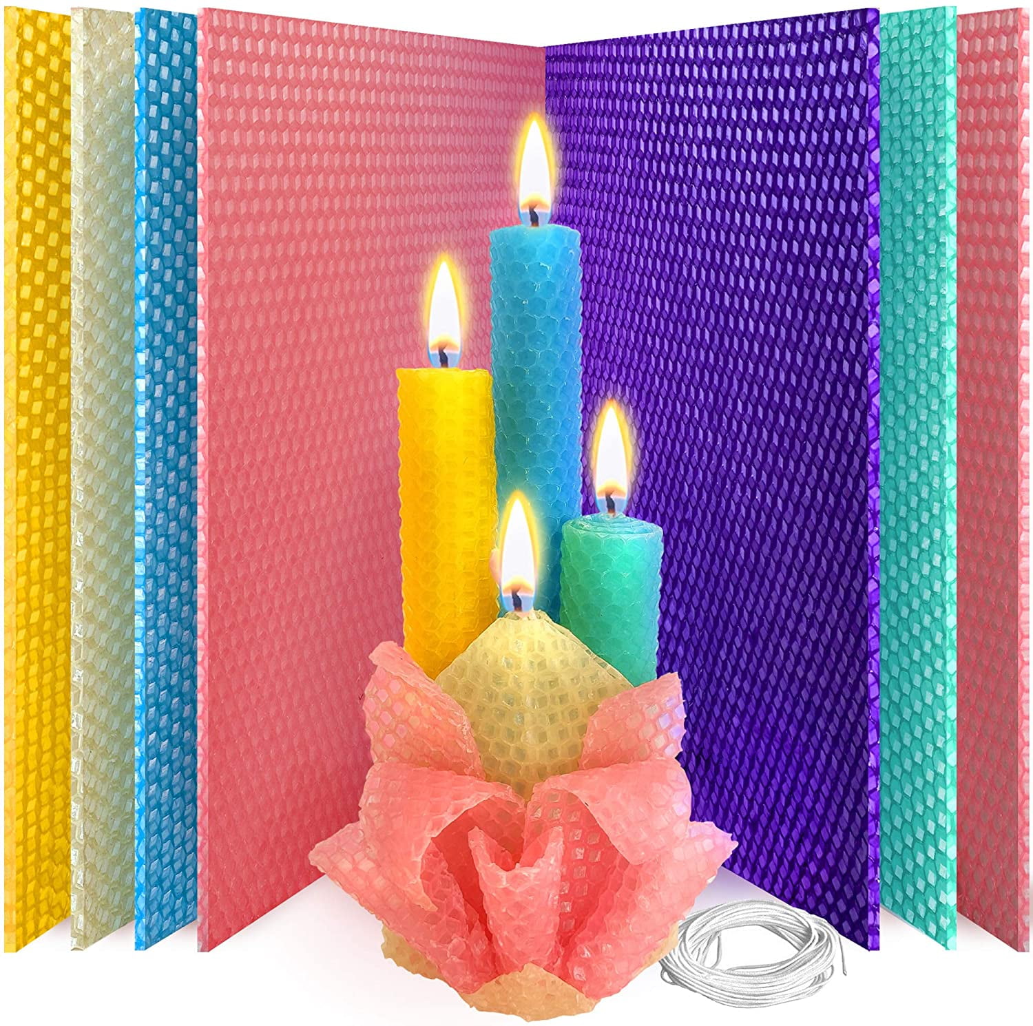 Rainbow Colors Beeswax Candle Making Kit – A Toy Garden