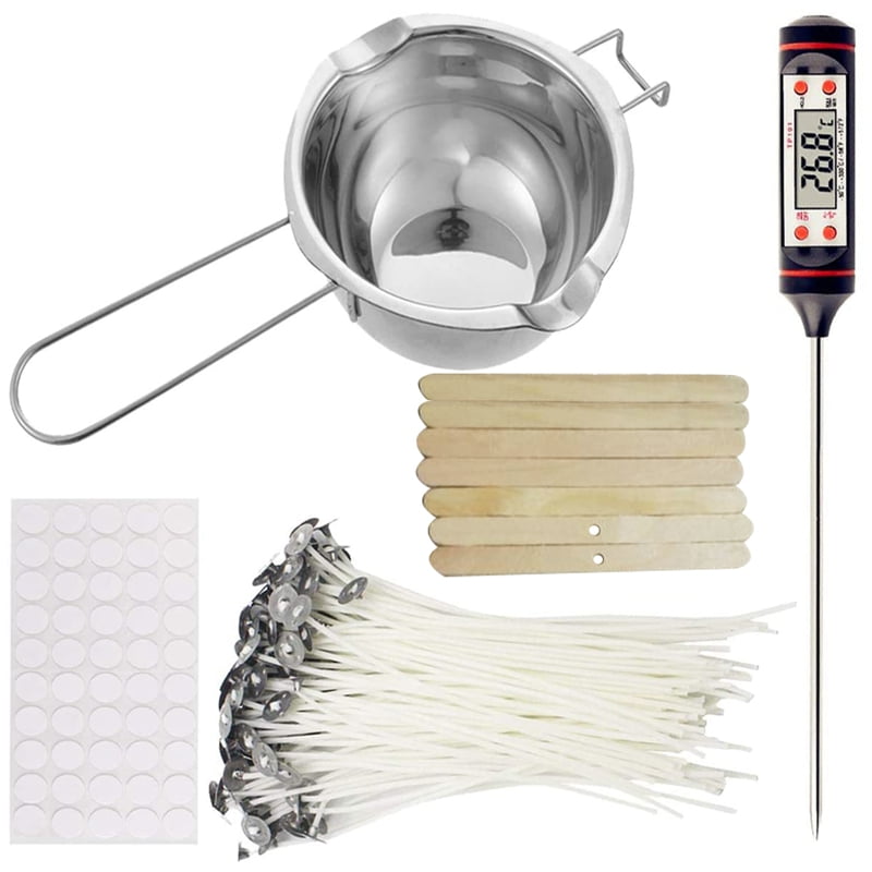 Candle Making Kit,Candle Melting Pot,Candle Wicks,Wick Stickers, Candle
