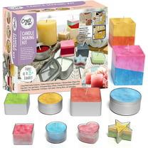 iMeshbean Wax Candle Making Kit DIY Candles Craft Tools- 1pc Candle Pouring  Pot & 50pcs Candle Wicks & 60pcs Candle Wicks Sticker & 10pcs Candle Wicks  Holder 