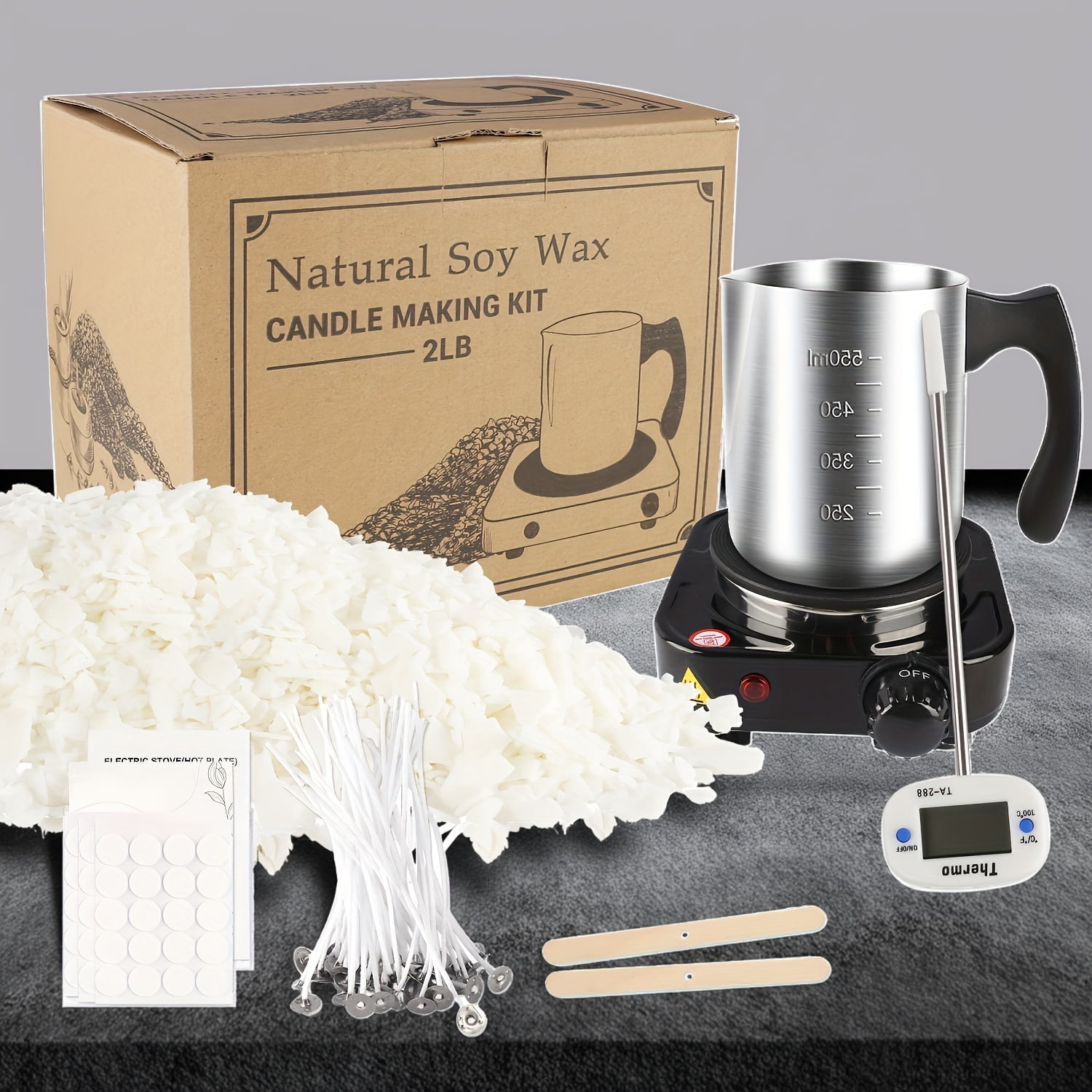 Candle Making Kit, Soap Making Kit, Suitable For DIY Lipstick, Soap And Skin Care Products,  Candle Wicks, Wax Kit, Soy Wax For Candle Making, Candle Wax Melter