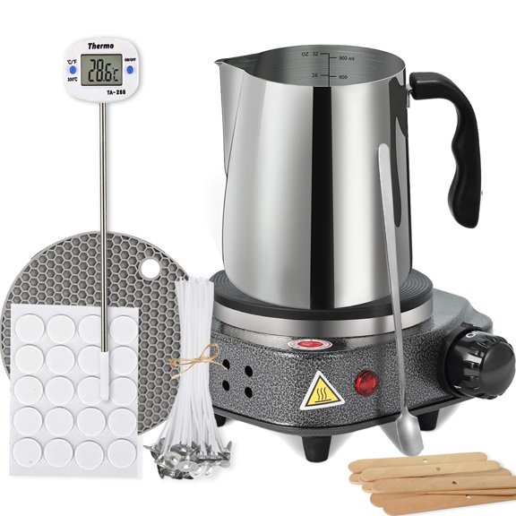 Candle Making Kit with Hot Plate and Wax Melter 900ml 500W