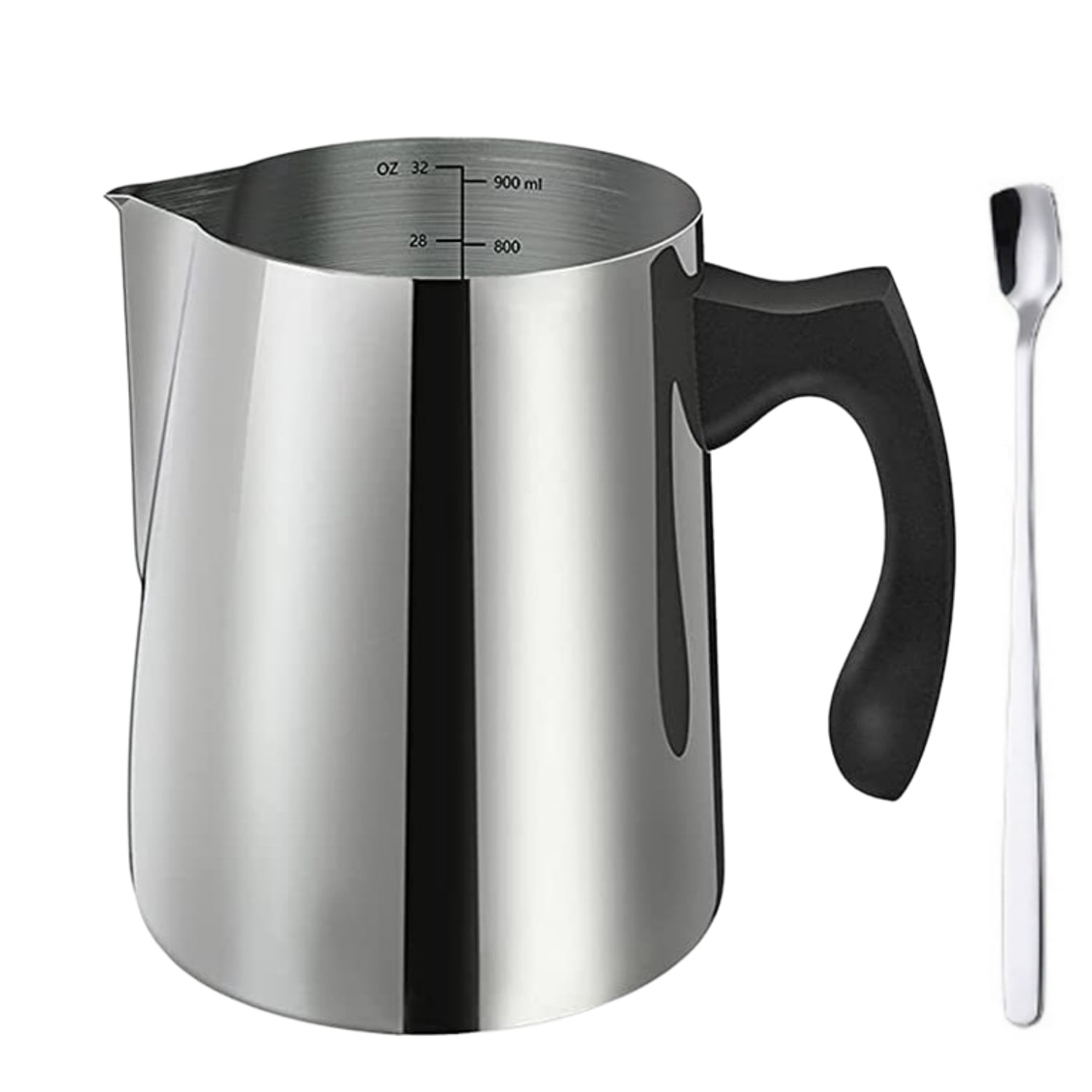 Candle Making Pouring Pot, Stainless Steel Wax Melting Pot 32oz with Heat-Resistant Handle and Drip-less Pouring Spout, Candle Making Pitcher with Stirring Spoon