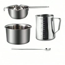 Candle Making Tools Kit with Optional Thermometer - Complete Double Boiler Set (4 or 5-Piece) for Safe DIY Crafting