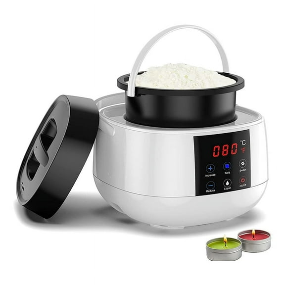 Candle Making Wax Melting Pot,Wax Melter for Candle Making,LED Temperature Display for Adults Beginner,Soy Wax US Plug