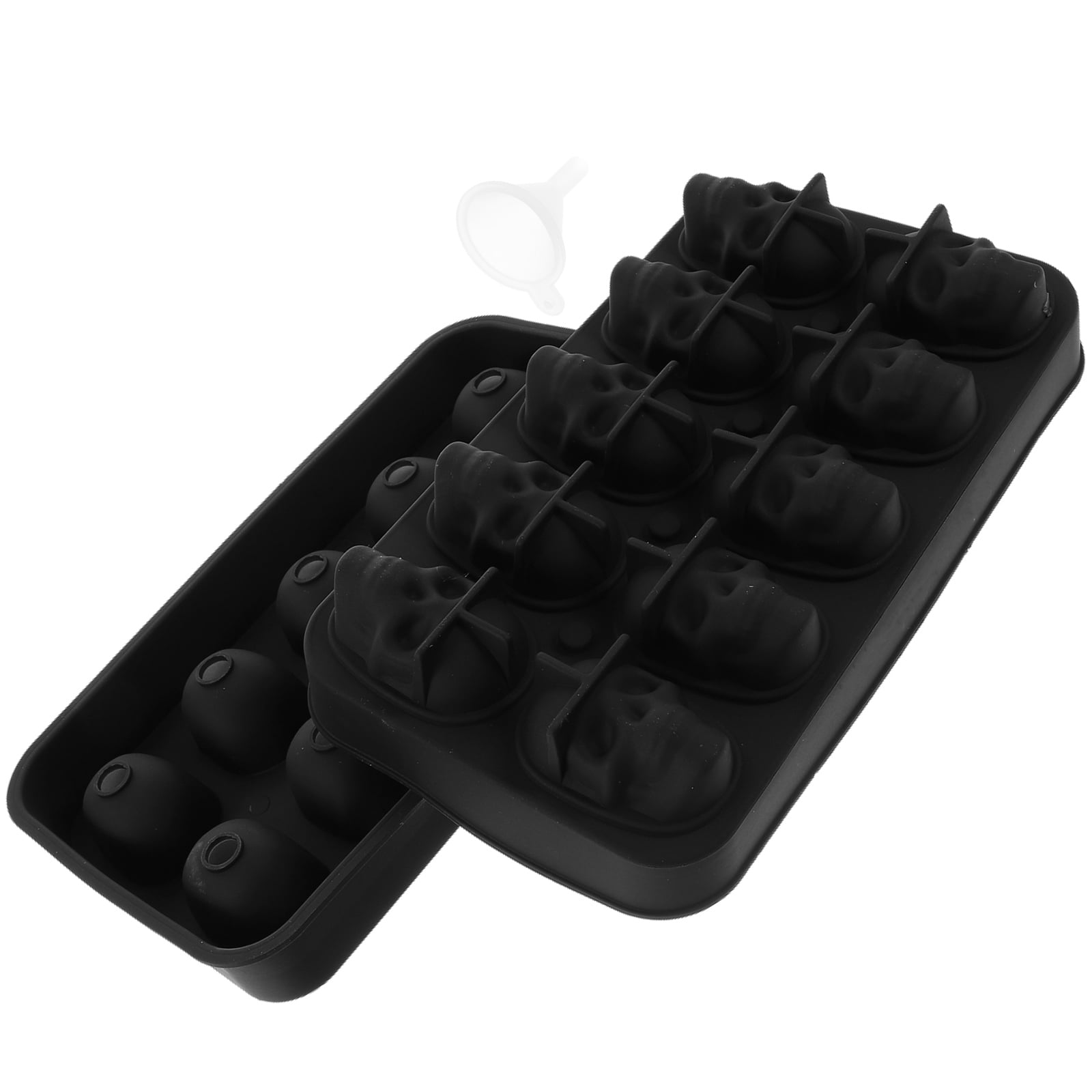 Candle Mold Popsicles Molds Ice Tray Cube Making Cubes Chocolate Skull Whiskey Mixing Box (6