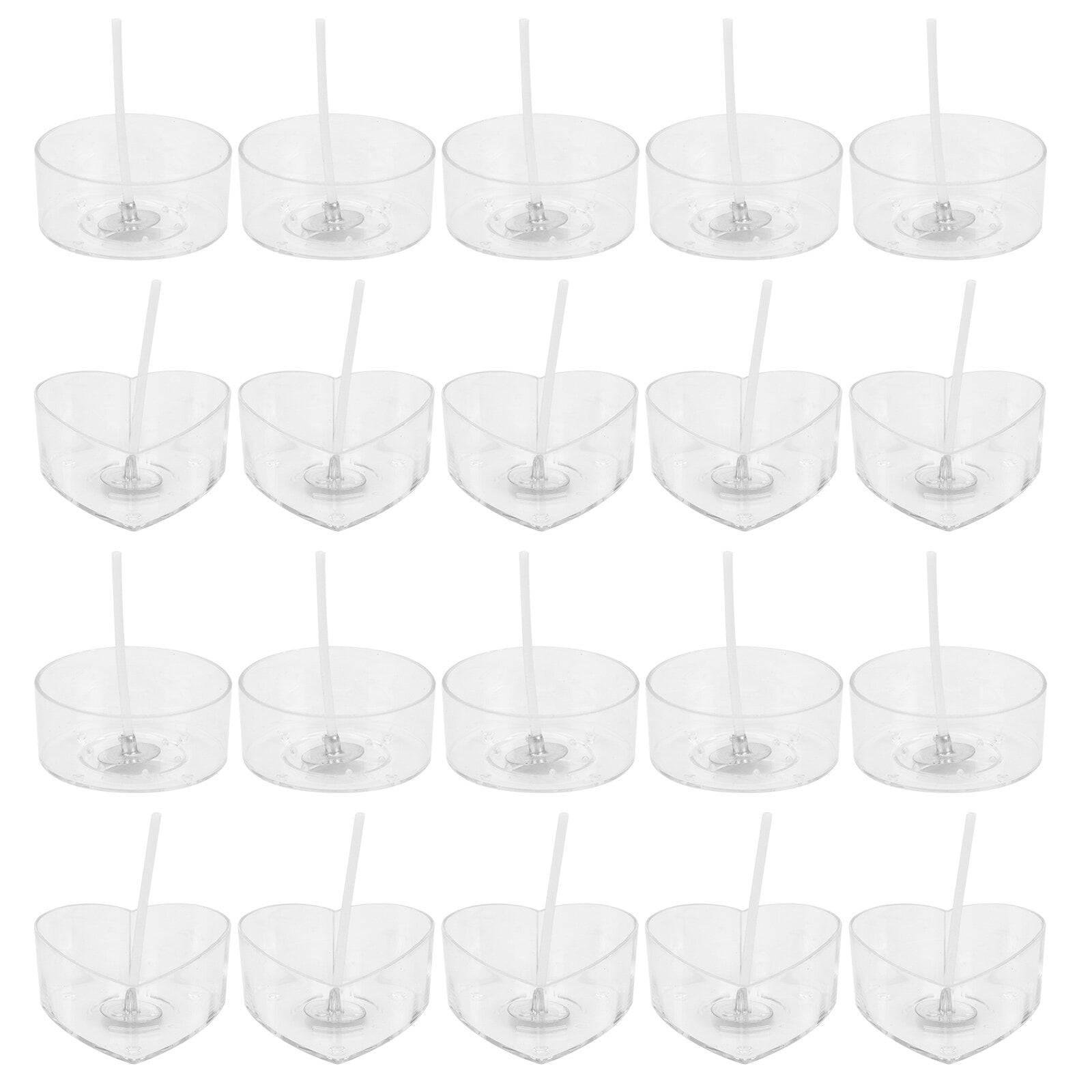 Candle Mold Tea Light Tins Cups Votive Containers Silicone Plastic Go