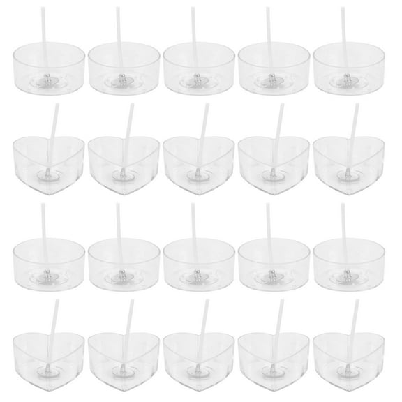 WEAVILUX White Plastic Heart Mold Set for Crafting, Projects, Decorations, and Art Supplies