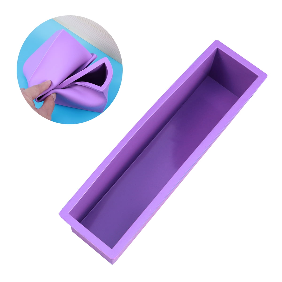 Candle Molds Soap Molds Oval Safe Soap Making Mold Purple Soap Mold Soap Molds Silicon Soap Molds for Soap Making