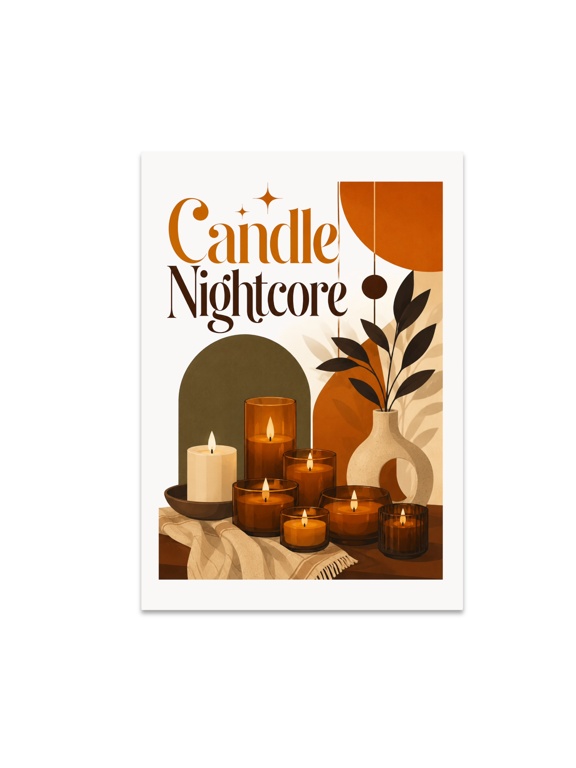 Candle Nightcore Wall Art - Home Decor Enthusiast - 13x19 Poster Print