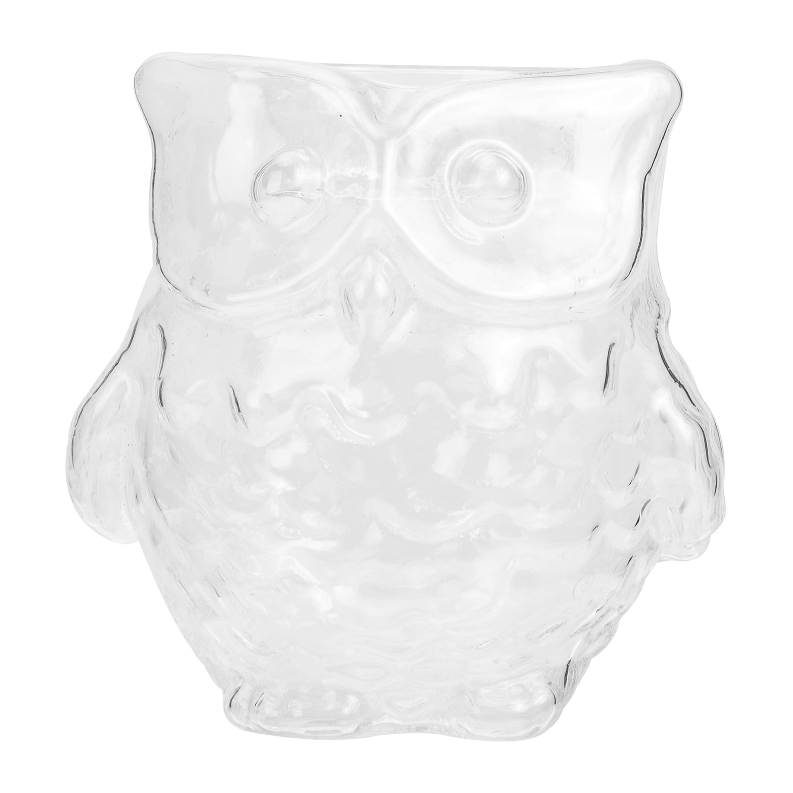 Candle Owl Holder Candlestick Table Glass Holders Stand Decor Light Tea