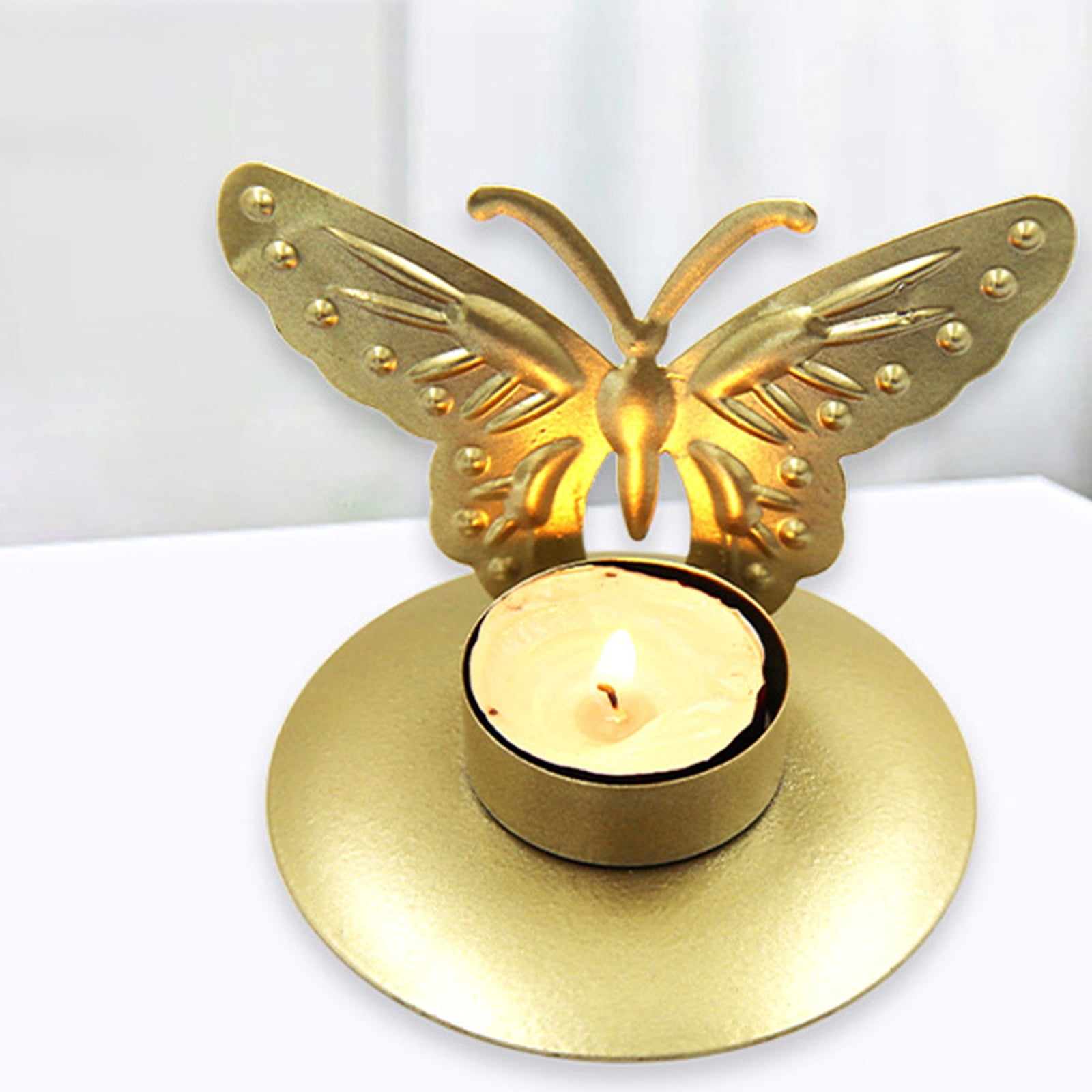 Candle Pedestal for 3 Wick Candle Golden Candlestick And Candle Cup Dining Table Artwork Decoration Pillar Candle Holder Centerpiece Candle Holder Plate Ceramic Pillar Candle Holder 3 Piece Candle Set