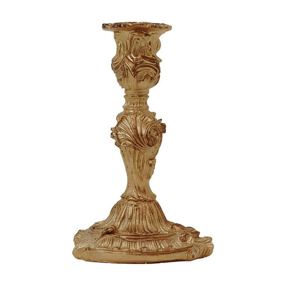 Candle Pillar Holder - Iron Candlestick Holder Candle Stand - Boho Rustic Holiday Table Centerpiece Farmhouse Fireplace Mantle -6.6" High