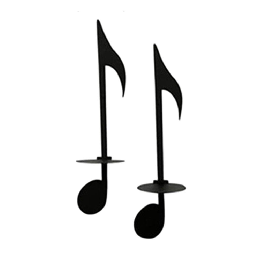 Candle Rack Decorative Wall Musical Note Candle Cup Storage Holder Home Decor
