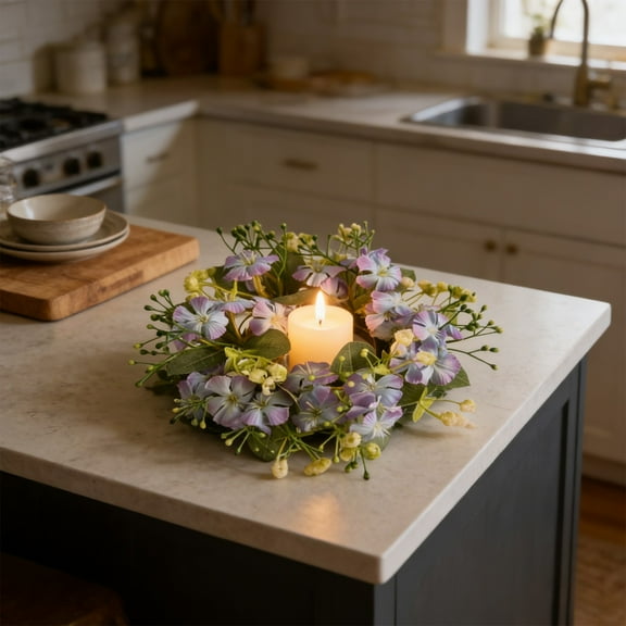 Candle Ring Summer Wedding Centerpiece for Home Door Party Multicolor 8cm Inner Diameter