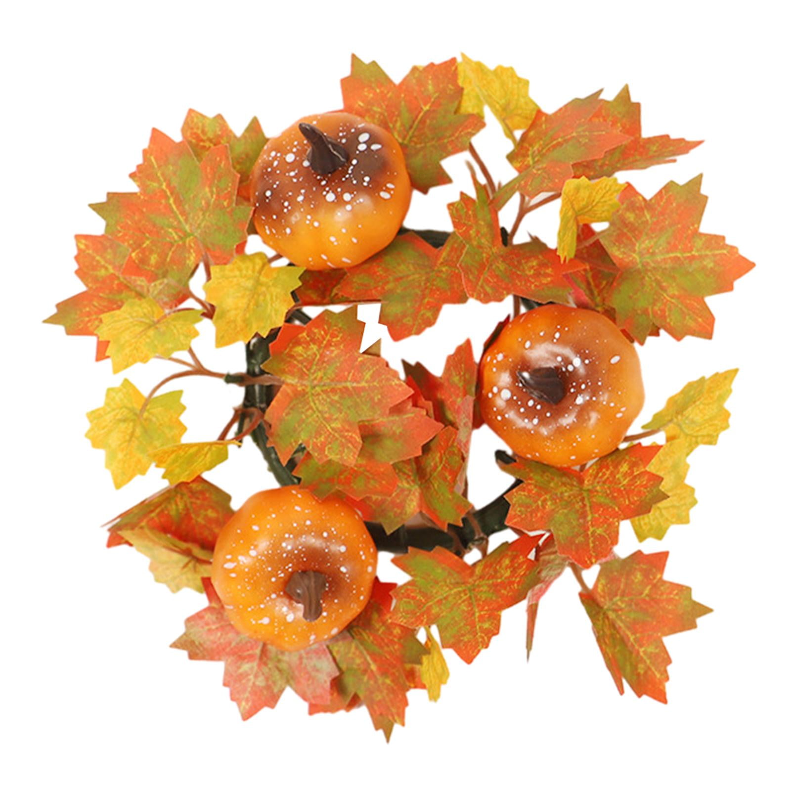Candle Rings Wreath Autumn Candle Garland Candle Wreaths Candle Holder