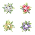 thumbnail image 1 of Candle Rings Wreaths 1-4PC, Artificial Hydrangea & Eucalyptus Wreath for Pillar Candle Holder, Small Boho Wreath for Wedding, Table, Home & Door Decoration, 1 of 9