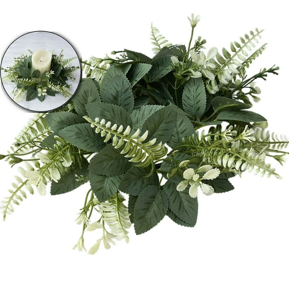Candle Rings Wreaths Centerpiece Fall Table Decorations Holiday Party Decor For Thanksgiving Christmas Halloween
