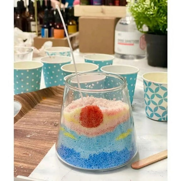 Candle Sand Wax for Candle Making, DIY Sand Wax Pearled Wax Scented Candle Supplies for Thanksgiving, Christmas, Wedding, Home Decor (50g Colored Candle Sand)