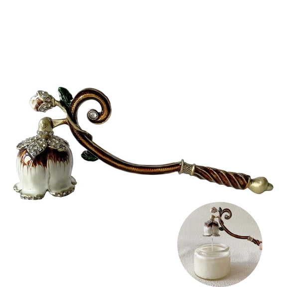 Candle Snuffer Vintage, Candle Extinguisher Put Out Tool (White)