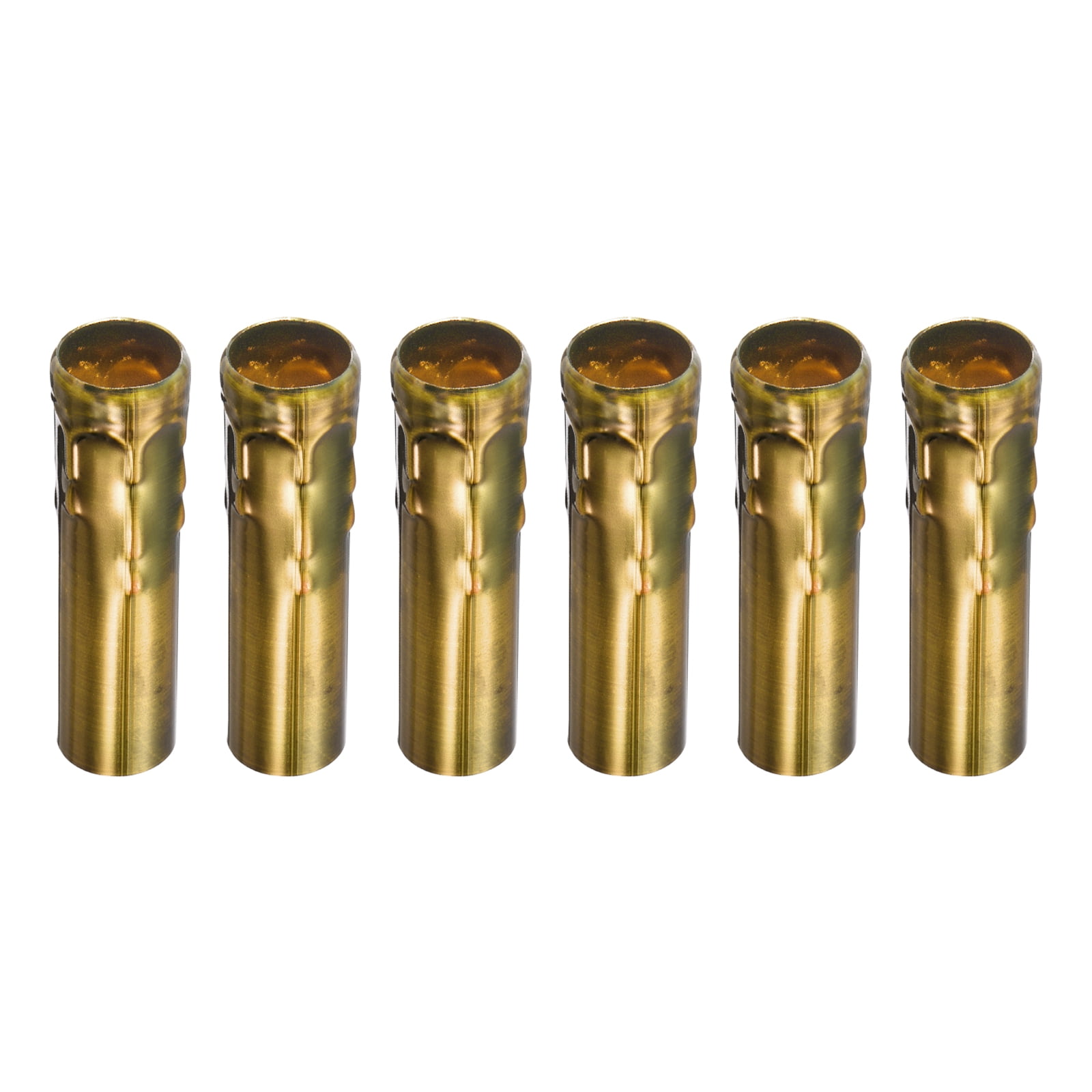 Candle Socket Covers for Chandelier Bulb Base Holders Gold Bronze 0.98" x 3.94"