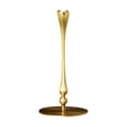 thumbnail image 1 of Candle Stand Stick Holder Desktop Decor Gold Modern Design for Fireplace Mantle Wedding Party Events, 1 of 9