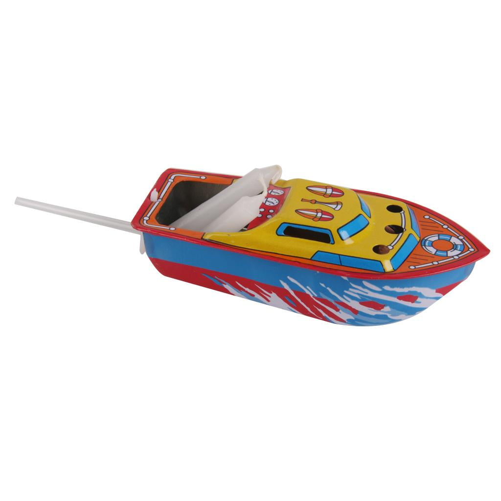 Candle Steam Power Boat Vintage Scientific Education Tin Kids Children Birthday Gift