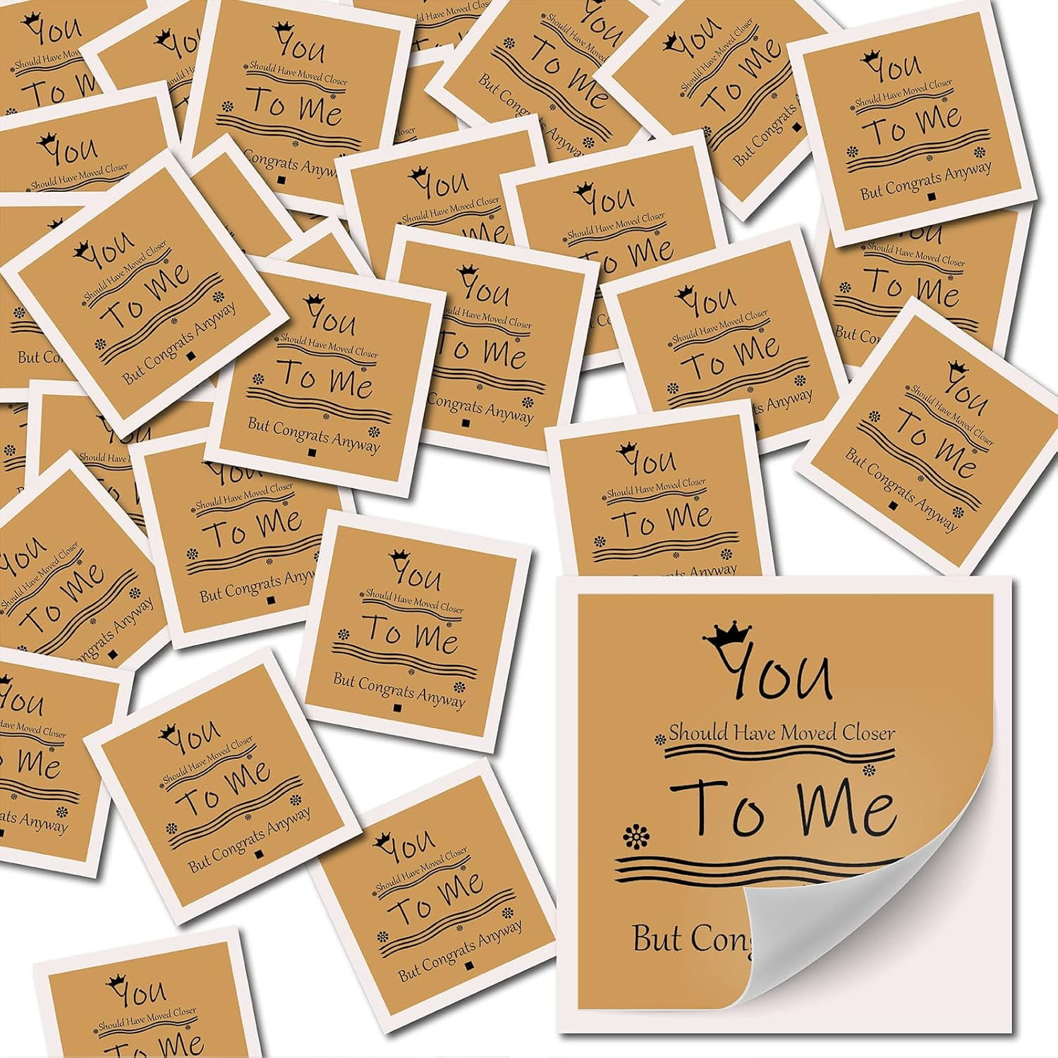 Candle Stickers Labels Square 2.52 Inch 30pcs You Should Have Moved ...
