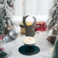 thumbnail image 1 of Candle Sticks Christmas Candle Holders Deer Shaped Christmas Tree Snowflake Star Modeling Small Candle Holders Iron Candle Holders Holiday Party Table Decoration Home Gifts Metal Candle Holders, 1 of 6