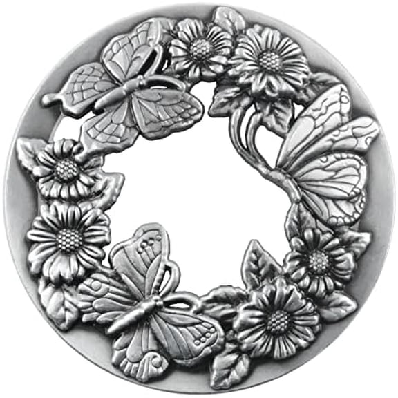 Candle TopperSilver Antique Butterfly Candle Shade Jar Lid Shade Sleeves for Jar Candles Candles Cover